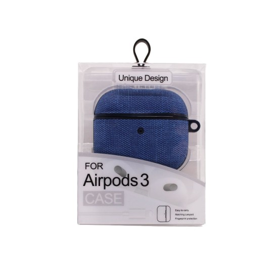 CAPA DE SILICONE COM GANCHO DE CHAVEIRO PARA APPLE AIRPODS 3